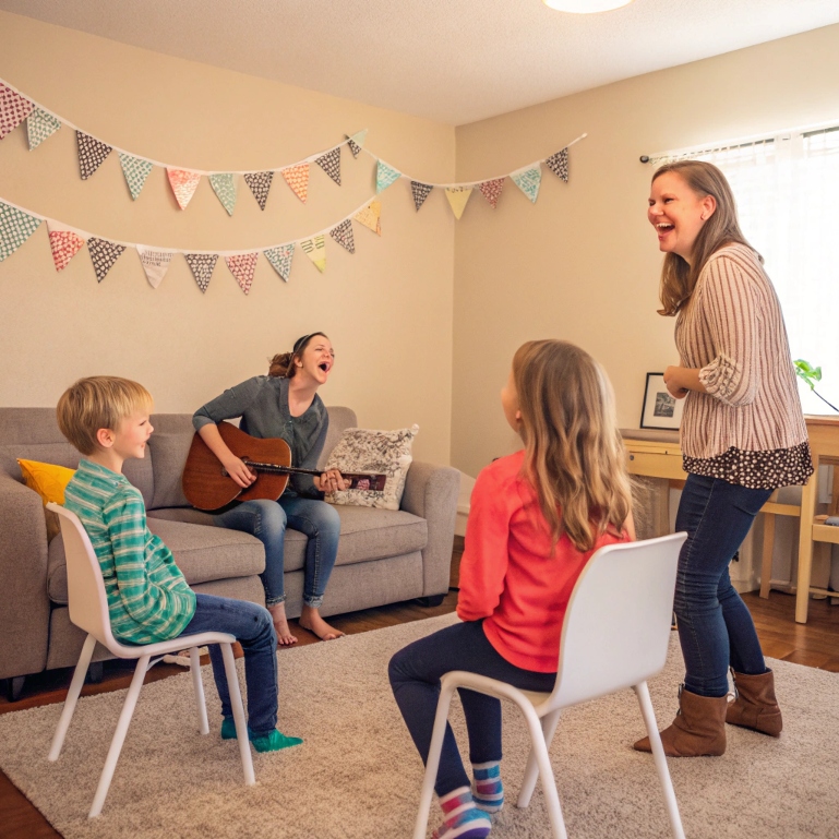 Budget party fun with musical chairs and indoor games