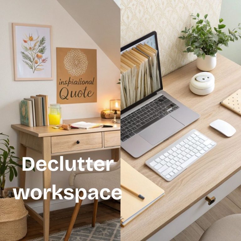 Declutter workspace